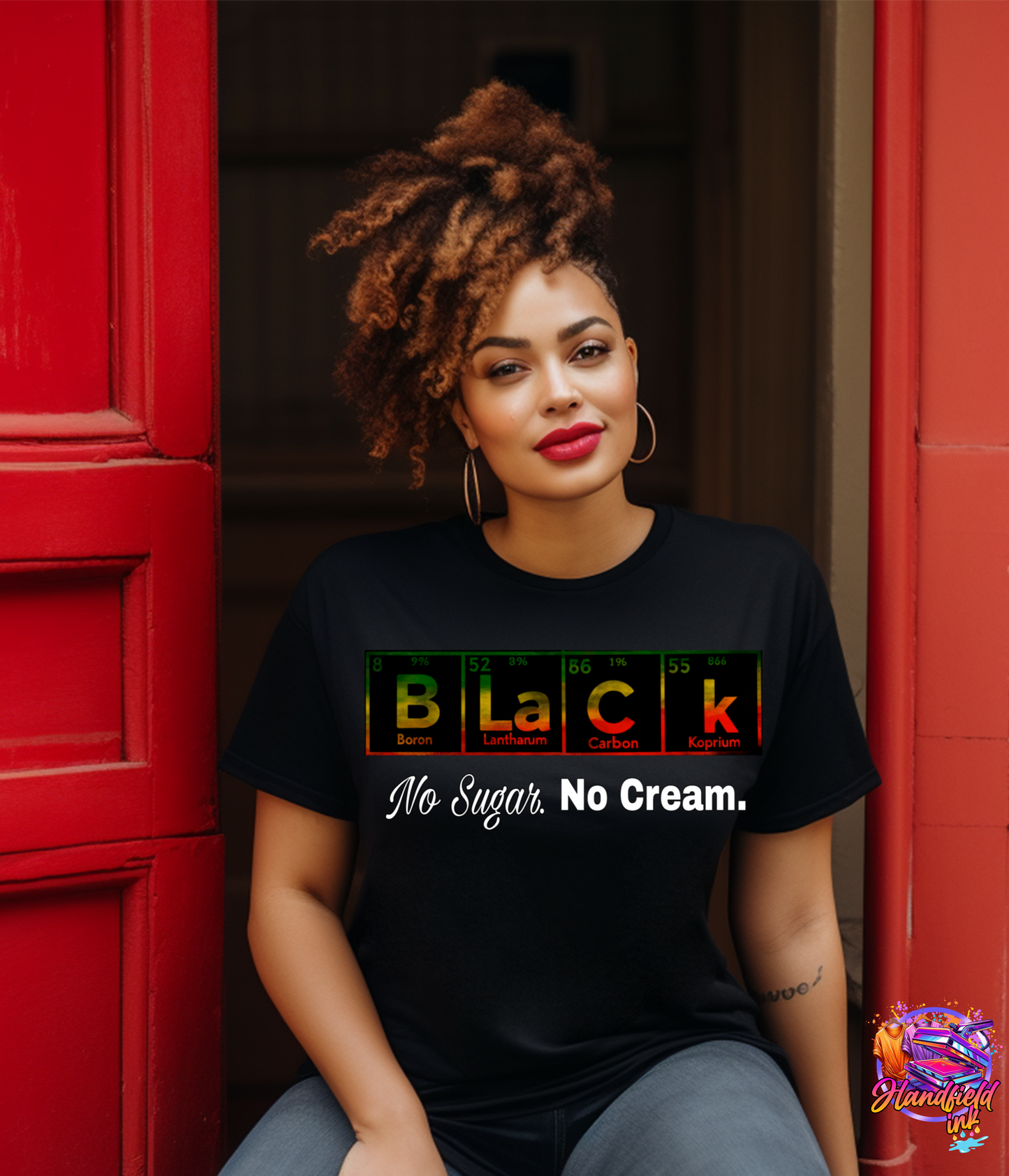 Juneteenth Black periodic table t-shirt